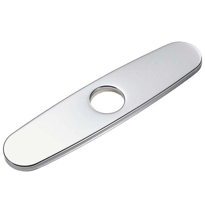 Gangang Sink Faucet Deck Plate 9.5 inch Hole Cover Stainless Steel Sink 1 or 3 Faucets Covers for Bathroom Kitchen Vanity Sink Faucet - Image 1